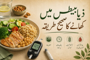 Read more about the article ذیابیطس میں کھانے کا صحیح طریقہ: مریضوں اور گھر والوں کے لیے آسان اور عملی گائیڈ