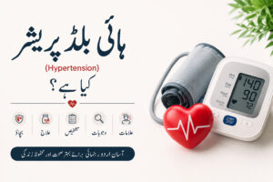 Read more about the article ہائی بلڈ پریشر کیا ہے؟ علامات، وجوہات، تشخیص، علاج اور بچاؤ کی آسان اردو رہنمائی